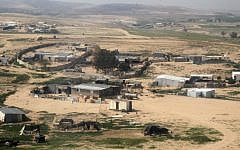 Illustrative photo of a Bedouin village in the Negev, February 2013 (photo credit: Nati Shohat/Flash90)