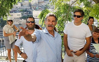 Mehmet Cengiz Oz, also know as Dr. Oz, and Rabbi Shmuel "Shmuley" Boteach, being guided in the City of David in Jerusalem's Old City last summer (photo credit: Flash 90)