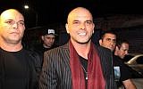 Eyal Golan arriving at a concert in Tel Aviv on November 14, 2013. (photo credit: Gideon Markowicz/Flash90)