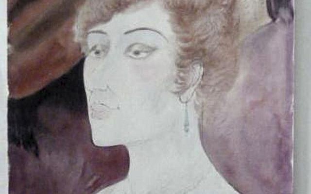 Photo of Otto Dix's "The Woman in the Theater Box" (photo credit: AP/Staatsanwaltschaft Augsburg)