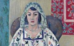 A detail from the painting  'Sitzende Frau' ('Sitting Woman' or 'Femme Assise'), by Henri Matisse, also part of Gurlitt's collection. (photo credit: AP/Staatsanwaltschaft Augsburg)