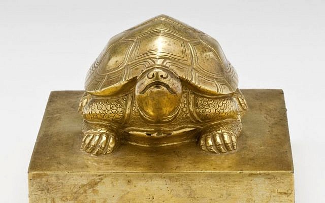 This undated photo released by Los Angeles County Museum of Art shows a Korean royal seal on display which has been part of the Los Angeles County Museum of Art collection since 2000. (photo credit: AP Photo/Los Angeles County Museum of Art)