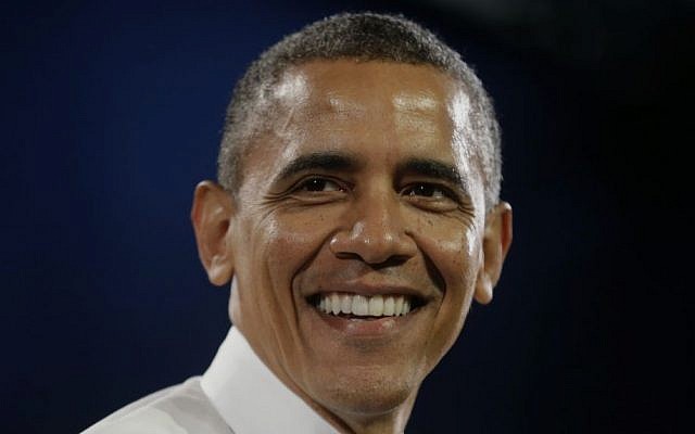 President Barack Obama, Monday, Nov. 25, 2013 (photo credit: AP/Pablo Martinez Monsivais)