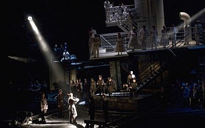 A scene from the production of Weinberg's 'The Passenger,' during the Bregenz Festival in Bregenz, Austria in 2010. (photo credit: AP Photo/Bregenz Festival , Karl Forster)