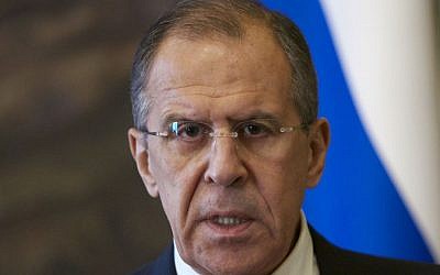 Russian Foreign Minister Sergey Lavrov (photo credit: AP/Alexander Zemlianichenko)