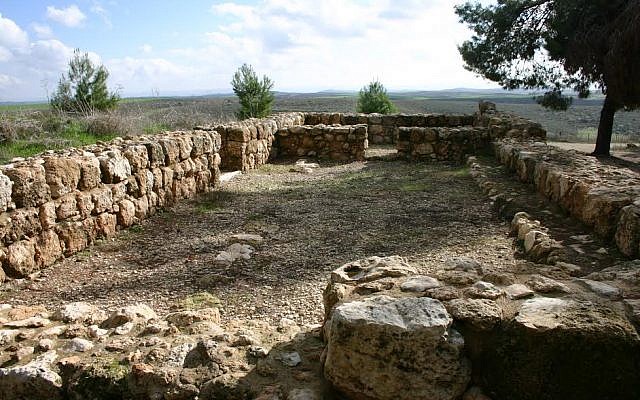 The ancient synagogue at Angels' Forest (photo credit: Shmuel Bar-Am)