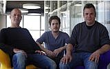 Wix co-founders (L. to R.): Giora Kaplan, Nadav Abrahami and Avishai Abrahami (Courtesy)