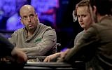 Amir Lehavot checks the scoreboard during the World Series of Poker Final Table on Monday in Las Vegas. (photo credit: AP/Julie Jacobson)