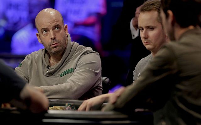Amir Lehavot checks the scoreboard during the World Series of Poker Final Table on Monday in Las Vegas. (photo credit: AP/Julie Jacobson) Amir Lehavot checks the scoreboard during the World Series of Poker Final Table on Monday in Las Vegas. (photo credit: AP/Julie Jacobson)
