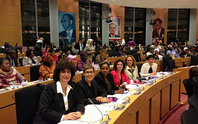 Supreme Court Justice Daphne Barak-Erez, left, together with members of the Israel Knesset at the gathering in Brussels. (Photo credit: Courtesy David Saranga) Supreme Court Justice Daphne Barak-Erez, left, together with members of the Israel Knesset at the gathering in Brussels. (Photo credit: Courtesy David Saranga)