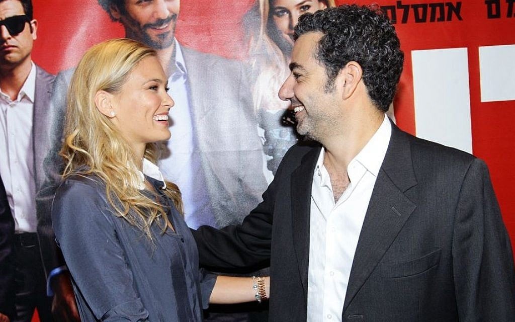 Bar Refaeli and Emmanuel Naccache at the premiere of 'Kidon' (photo credit: Rafi Delouya) Bar Refaeli and Emmanuel Naccache at the premiere of 'Kidon' (photo credit: Rafi Delouya)