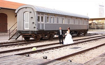 Wedding photo shoot at HaTahana  (photo credit: Shmuel Bar-Am)