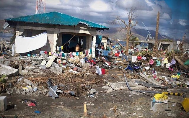 Image taken by IsraAID member shows devastation in the Philippines. (Photo credit: IsraAID/Nufar Tagar) Image taken by IsraAID member shows devastation in the Philippines. (Photo credit: IsraAID/Nufar Tagar)
