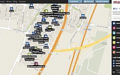 Mapped in Israel screenshot (Photo credit: Courtesy)
