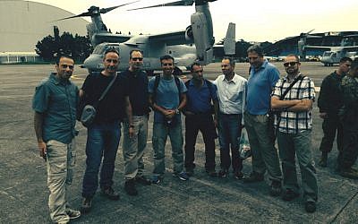 Israeli advance assessment team arrives in the Philippines, November 12, 2013 (Photo credit: MFA)