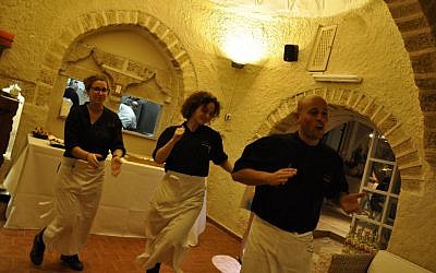 A Secret Place dinner, with a Greek theme. (photo credit: Courtesy Uri Levy)