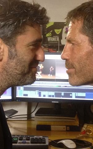 Filmmaker Tomer Heymann and dancer Ohad Naharin in their never-ending faceoff (Courtesy Heymann Brothers)