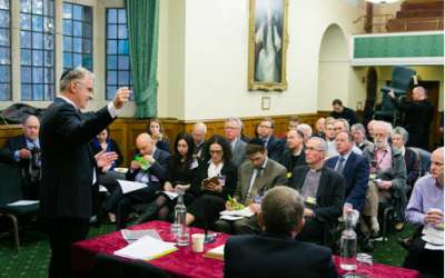 Ambassador Daniel Taub speaks at the Church of England General Synod (photo credit: courtesy/Yakir Zur)
