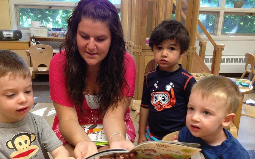 Children learn in small groups with a teacher at Temple Beth Shalom in Needham, Mass. (photo credit: Courtesy of the Paradigm Project/JTA) Children learn in small groups with a teacher at Temple Beth Shalom in Needham, Mass. (photo credit: Courtesy of the Paradigm Project/JTA)