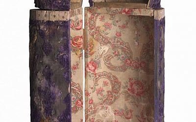 A Torah case from 1920 that belonged to a once-thriving Baghdad Jewish community was recovered and is on display at The National Archives in Washington, DC. (photo credit: The National Archives)