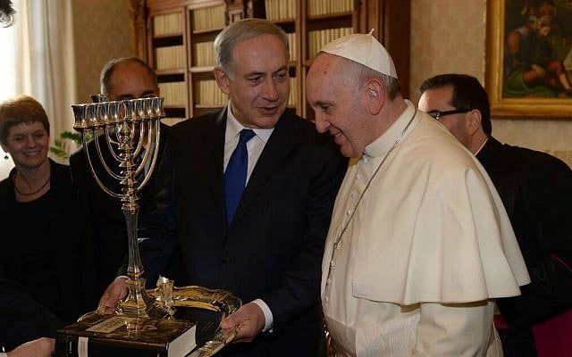 Pope Francis and Prime Minister Benjamin Netanyahu will meet when the pope visits Israel in May (photo credit: Amos Ben Gershom/GPO/Flash90) Pope Francis and Prime Minister Benjamin Netanyahu will meet when the pope visits Israel in May (photo credit: Amos Ben Gershom/GPO/Flash90)