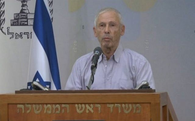 Benny Begin speaking to the media about the decision to shelve the Prawer Plan (screen capture: Walla) Benny Begin speaking to the media about the decision to shelve the Prawer Plan (screen capture: Walla)