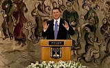 Yuli Edelstein speaking to the Knesset in November 2011