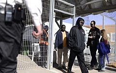 African asylum seekers at the Holot detention center in southern Israel on December 21, 2013 (photo credit: Tomer Neuberg/Flash90)