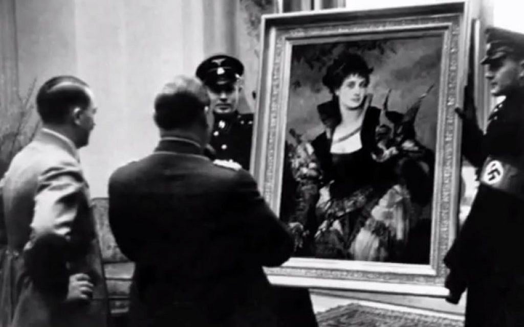 File: Hitler assesses looted art (photo credit: YouTube screenshot) File: Hitler assesses looted art (photo credit: YouTube screenshot)