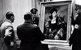 File: Hitler assesses looted art (photo credit: YouTube screenshot)