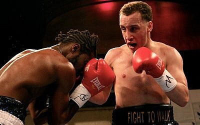 Boyd Melson delivers a left hook (photo credit: courtesy)