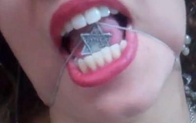 Orit Arfa in her Miley Cyrus parody video. (Screenshot)