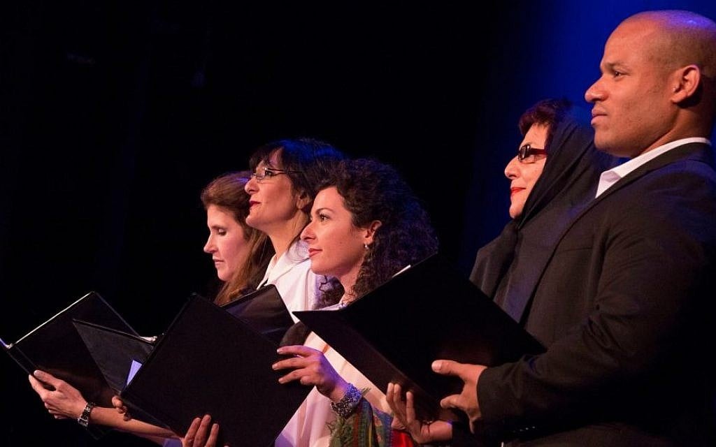 Cast of 'Saffron & Rosewater' performing at the 92nd Street Y in New York (photo credit: Joyce Culver) Cast of 'Saffron & Rosewater' performing at the 92nd Street Y in New York (photo credit: Joyce Culver)