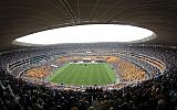 The memorial service for former South African president Nelson Mandela at the FNB Stadium in Soweto, near Johannesburg, South Africa, Tuesday Dec. 10, 2013. (Photo credit: AP/Bernat Armangue)