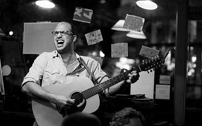 Ami Yares performing at Xoho Cafe in Tel Aviv (photo credit: Danielle Shitrit/Courtesy)