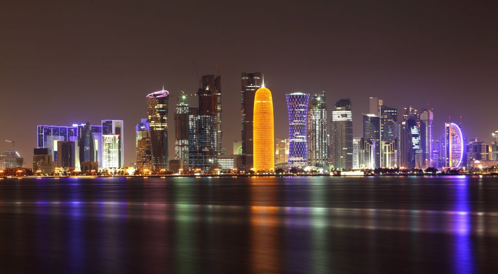 The Doha skyline by night. (photo credit: Shutterstock images) The Doha skyline by night. (photo credit: Shutterstock images)