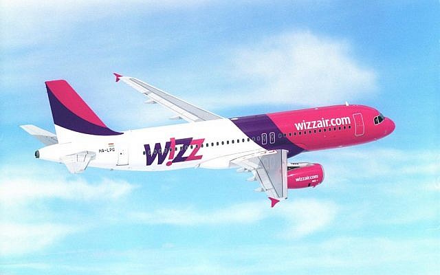 A Wizz airlines plane. (photo credit: Courtesy)