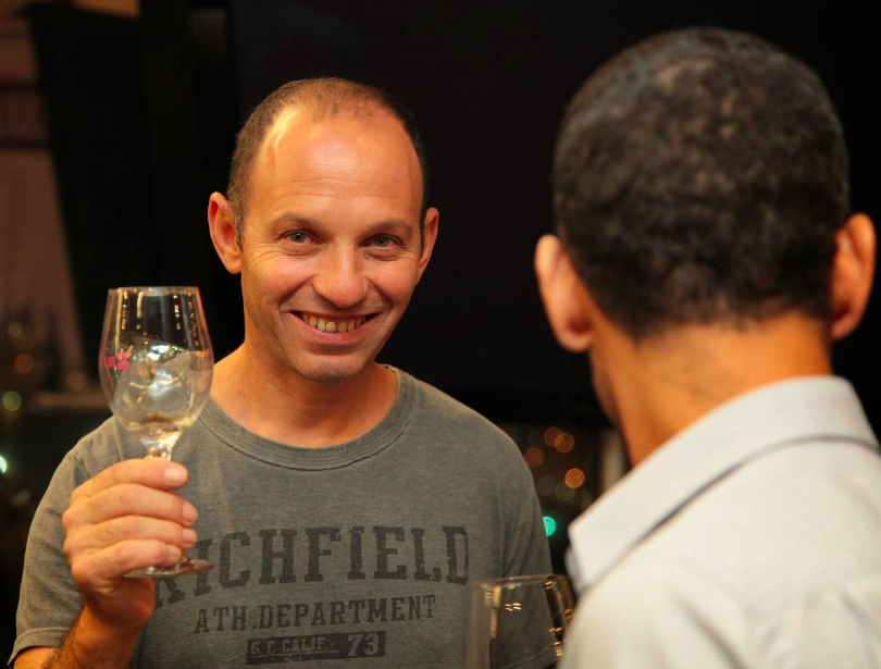 Momo Shmilovitz, a Jezreel Winery partner and the man behind Jezreel's 'distressed' look labels (Courtesy Jezreel Winery)