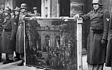 Illustrative: Nazis holding looted art. (YouTube screenshot)