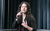 Neshama Carlebach performing at the Union for Reform Judaism’s biennial in San Diego, December 2013. (URJ/JTA)