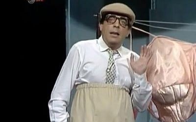 Sefi Rivlin in an appearance on comedy show Motzash. (photo credit: screen capture/YouTube)