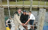 Victor Mooney stops at the home of the CEO of Fleisher Tubes, Inc. on Long Island during the Spirit of Malabo sea trials. (photo credit: courtesy)