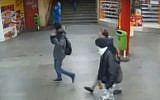 Three of the suspects in the Budpaest attacks on CCTV. (Screen capture: Budapest police via Origo.hu)
