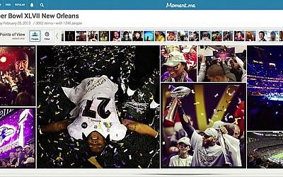A screenshot of the 2013 Super Bowl Mass Moment (Photo credit: Courtesy)