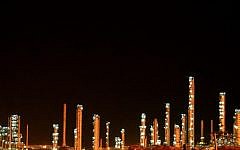 Facilities near the South Pars gas field (photo credit: CC BY Beshef, Flickr)