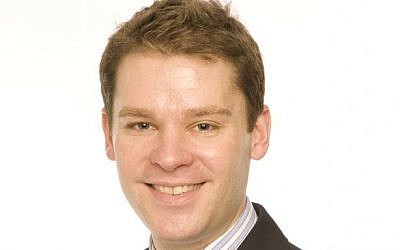 Aidan Burley in a 2010 campaign photo (public domain via wikipedia)