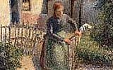 'Shepherdess Bringing in Sheep' by Camille Pissarro, born on the island of St. Thomas. (Public domain, Wikimedia Commons)