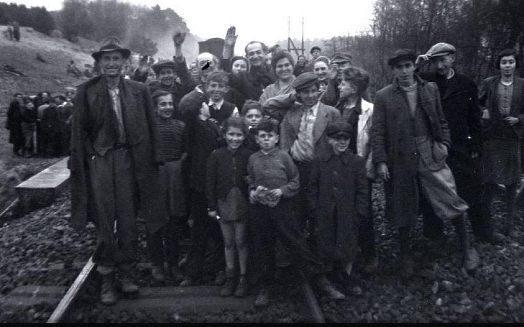Former inmates, who were transported by train from Bergen-Belsen, were photographed in Farsleben, Germany, shortly after their liberation by US troops on Apr. 13, 1945. (United States Holocaust Memorial Museum, courtesy of George Gross) Former inmates, who were transported by train from Bergen-Belsen, were photographed in Farsleben, Germany, shortly after their liberation by US troops on Apr. 13, 1945. (United States Holocaust Memorial Museum, courtesy of George Gross)