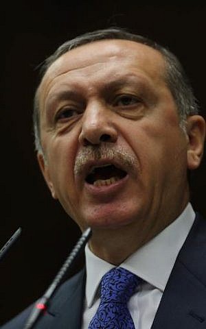 Turkish Prime Minister Tayyip Erdogan (photo credit: AFP/Adem Altan/File)