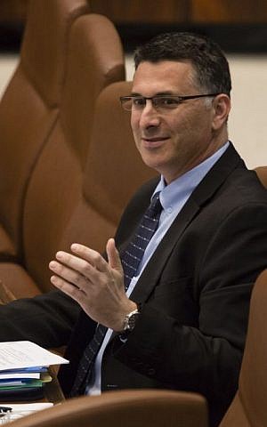 Interior Minister Gideon Sa'ar in the Knesset, December 23, 2013. (photo credit: Flash90)